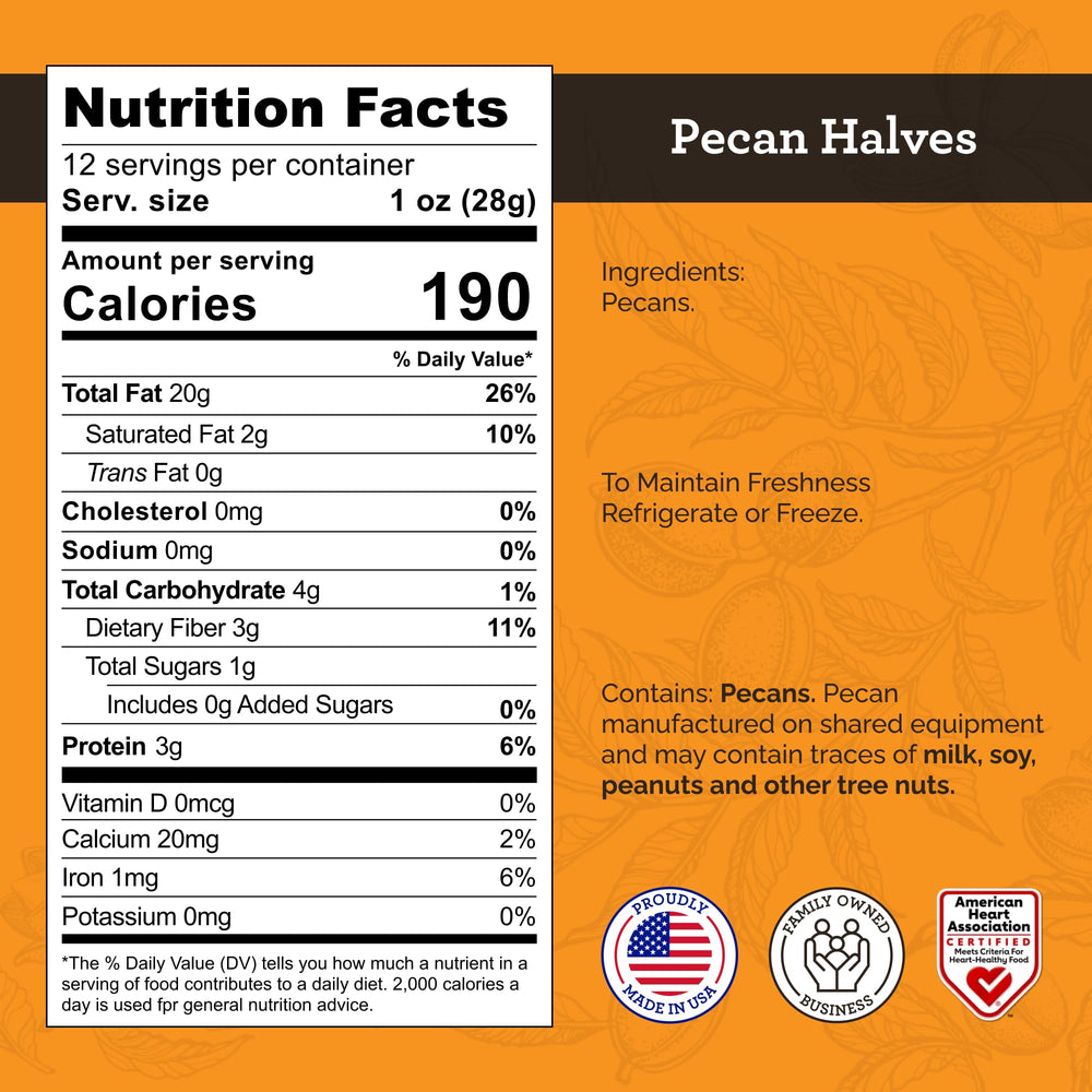 Hudson Pecan Company pecans in resealable bag ready for on-the-go snacking