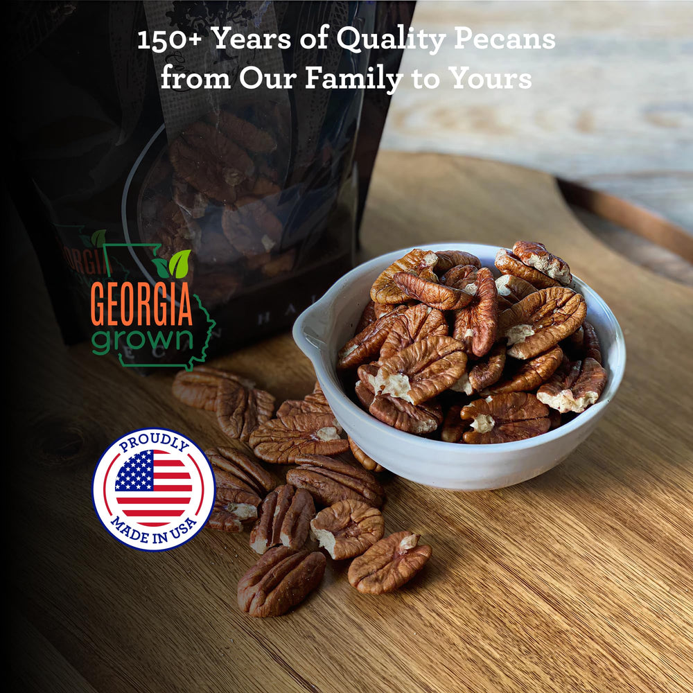 Hudson Pecan Company shelled halves with buttery texture for recipes