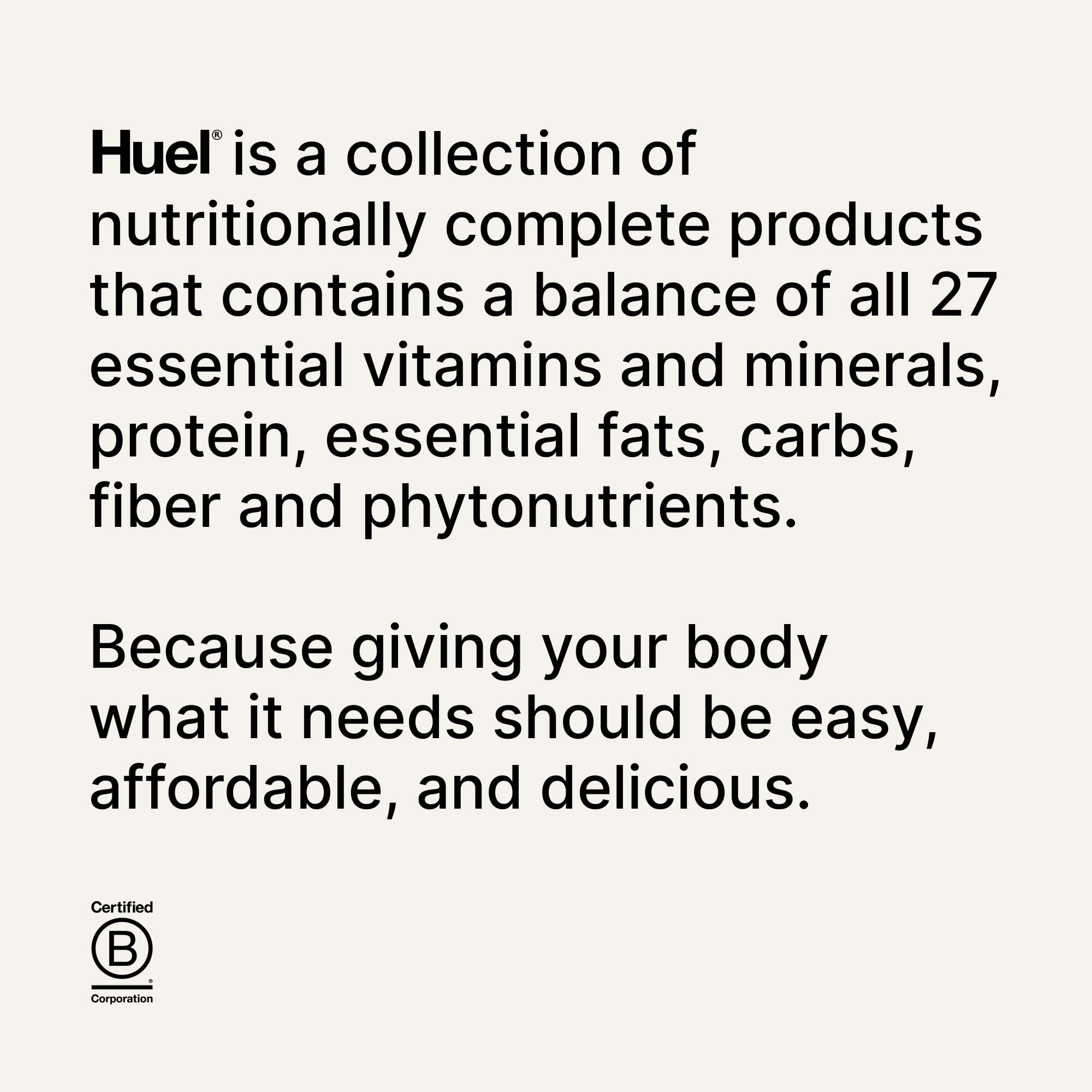 Huel single-serving cup for quick microwave meals