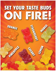 HUER Frank’s RedHot gummy bears highlight heat infusion for a bold bite.
