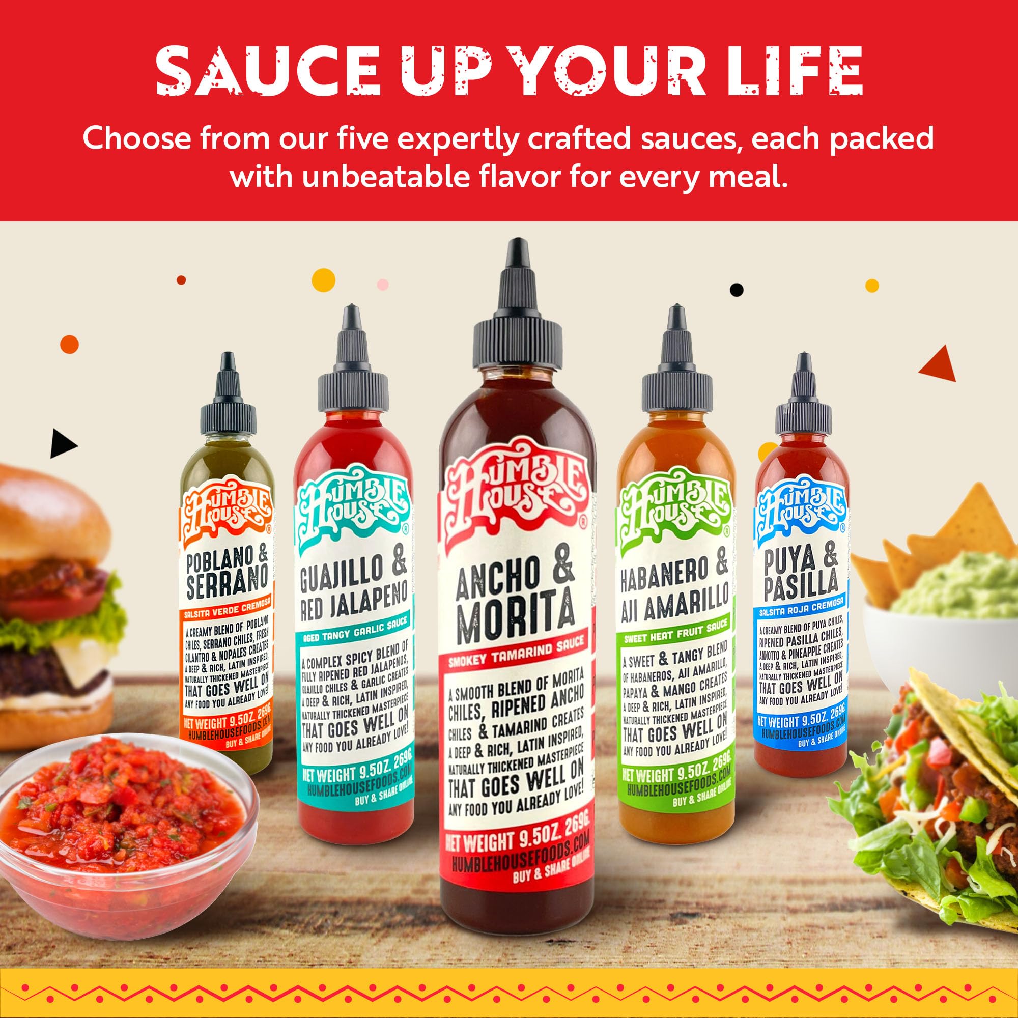 Humble House Ancho Morita hot sauce texture close-up with glossy glaze and pepper depth.