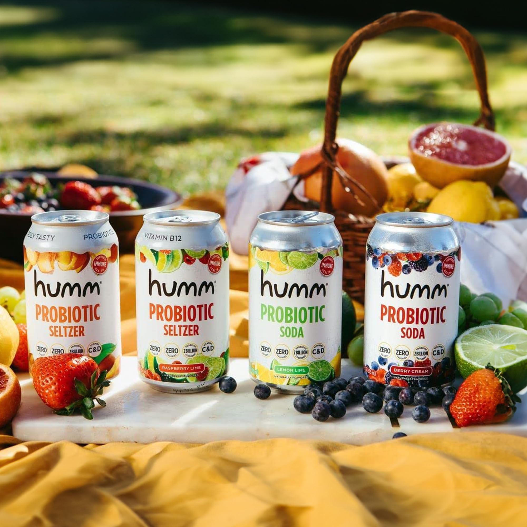 Humm zero calories and no artificial flavors, a guilt-free thirst quencher.