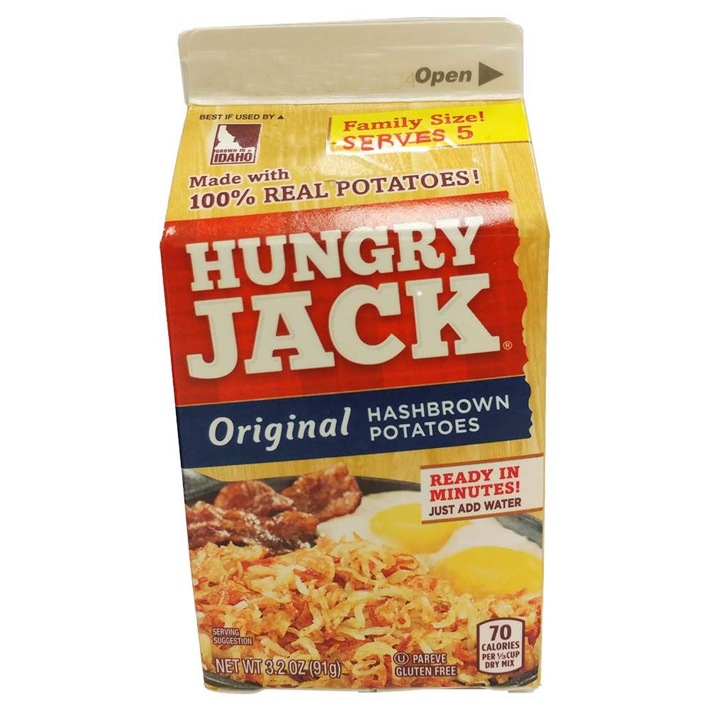 Hungry Jack hash browns plated, ready to serve a tasty brunch.