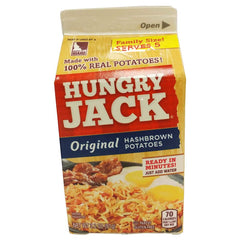 Hungry Jack hash browns plated, ready to serve a tasty brunch.