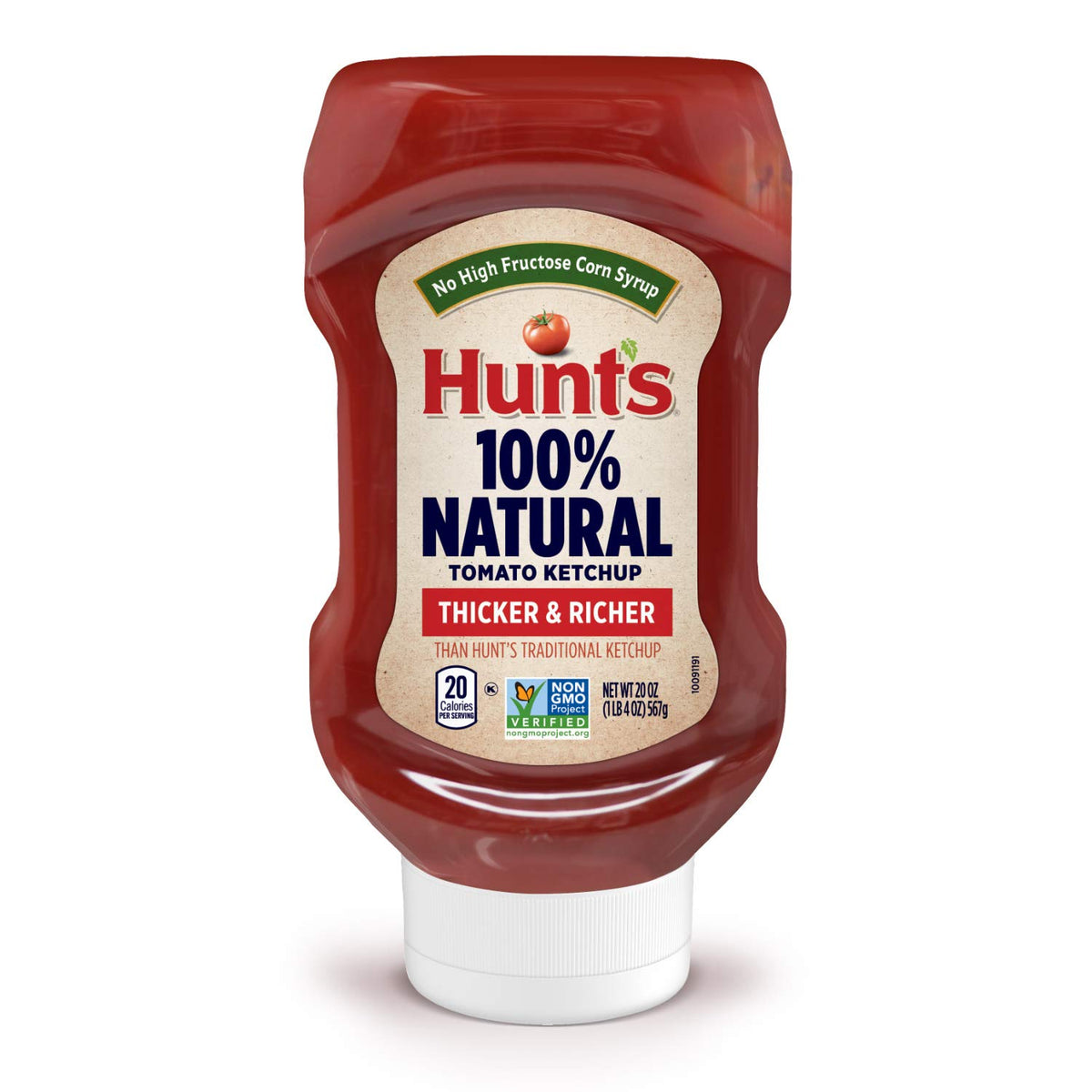 Hunt's Best Ever tomato ketchup 20 oz squeeze bottle ideal for family meals