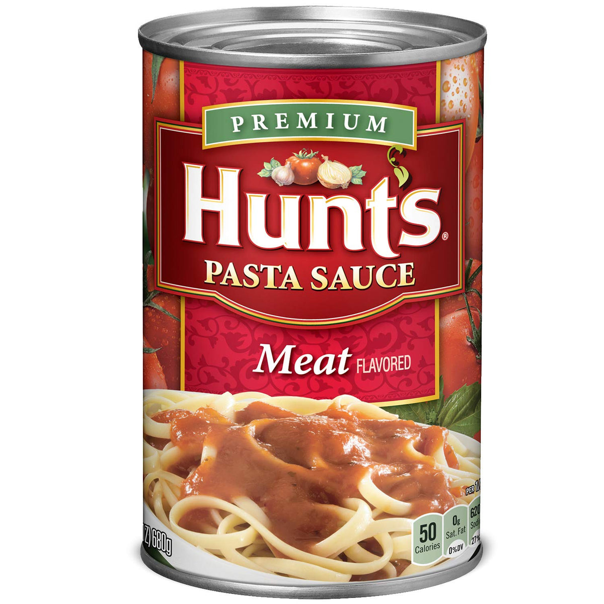 Hunt's Meat Pasta Sauce bottle pour ideal for quick weeknight meals