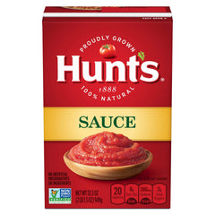 Hunt's Tomato Sauce with vine-ripened tomatoes for pasta dishes.