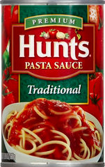 Hunt's sauce served with pasta in a bowl