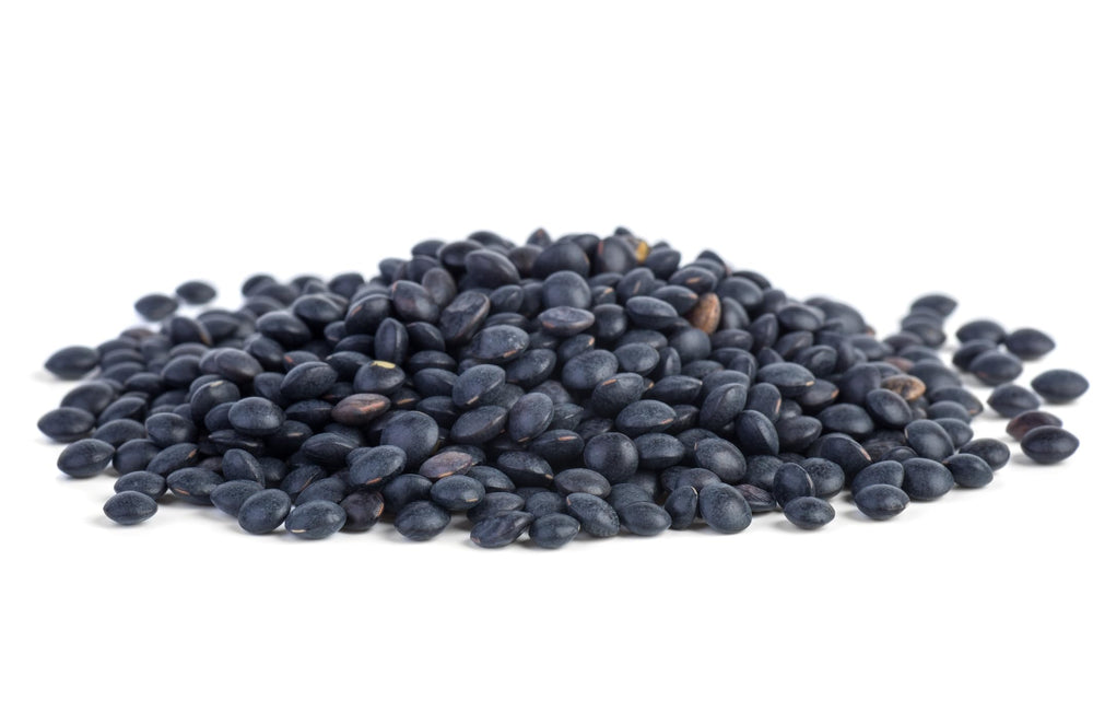 Nutrition note: Hunza Black Beluga Lentils are iron rich and low in calories.