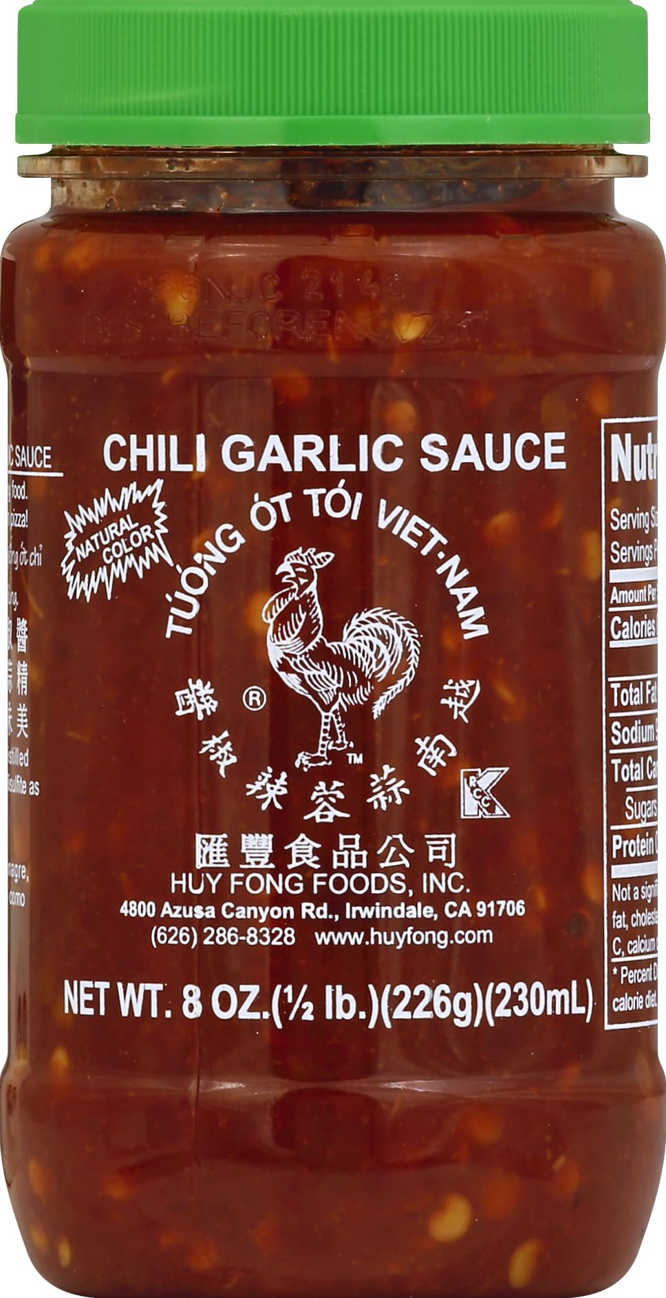 Huy Fong chili garlic sauce jar to spice up meals and elevate stir-fries.