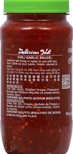Huy Fong Chili Garlic on pizza adds a spicy kick.