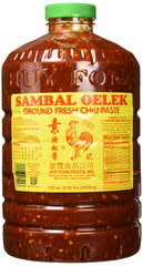 Huy Fong Sambal Oelek paste closeup shows chili seeds and bright color for heat