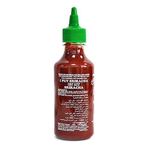 Huy Fong Sriracha on hot dogs and burgers