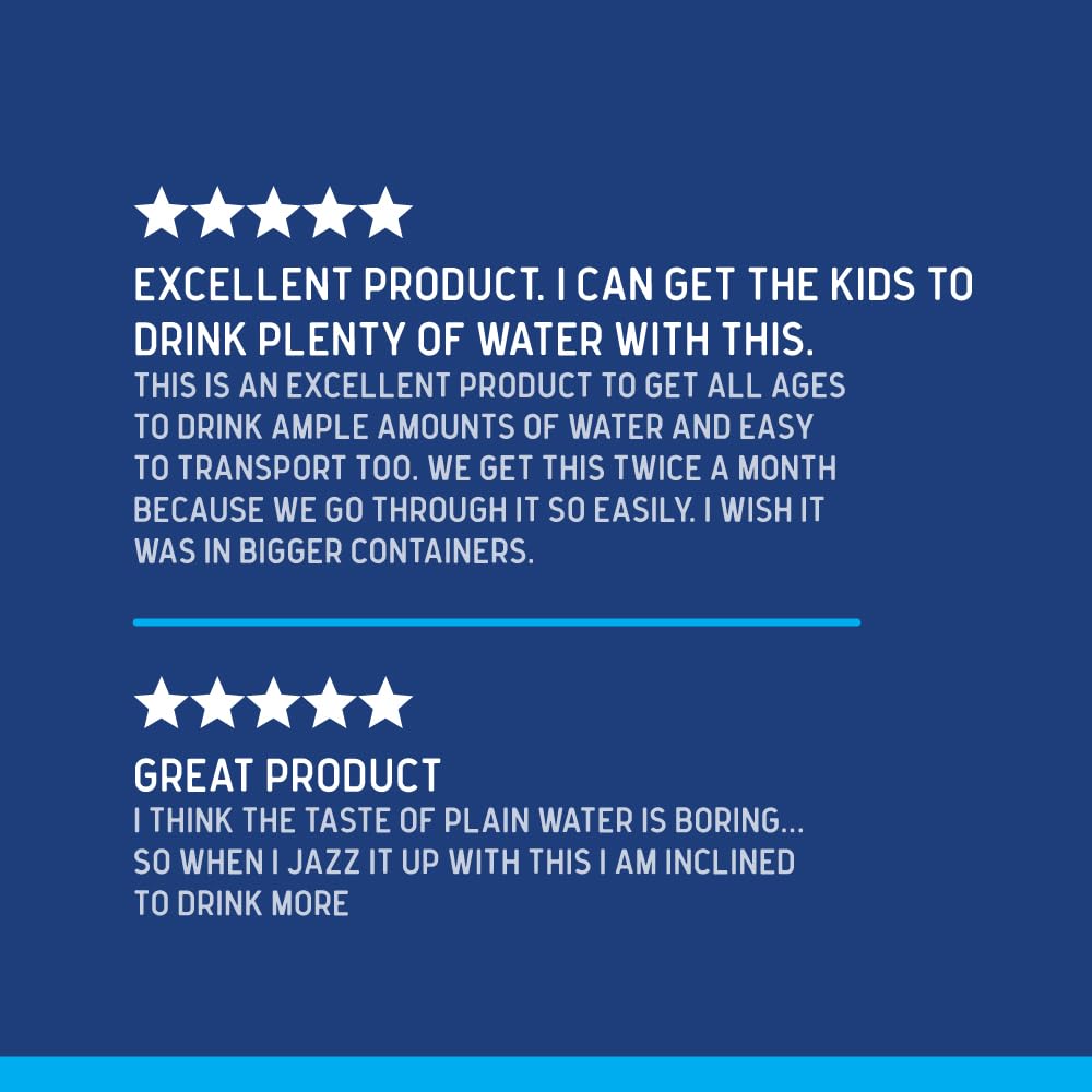 Illustrated ingredients icon highlights natural flavors and electrolytes in Hydrate drops.