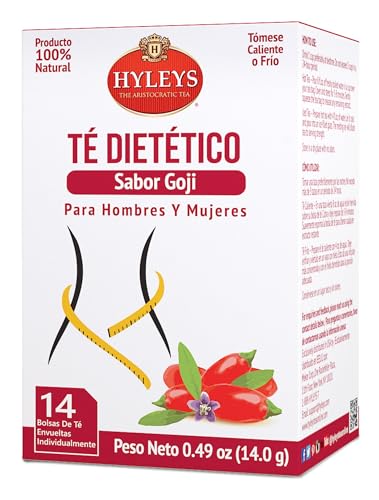 Box of Hyleys Dieter's Tea with 14 bags ready for daily detox rituals.