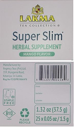 HYLEYS Lakma Slim Tea Mango brewing scene suggests a refreshing, metabolism-friendly daily ritual.