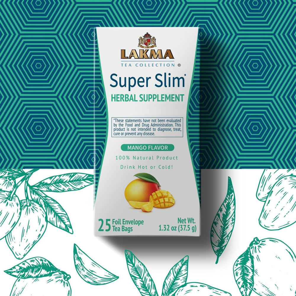 HYLEYS Lakma Slim Tea Mango flavor swirl conveys enjoyable taste for daily routine.