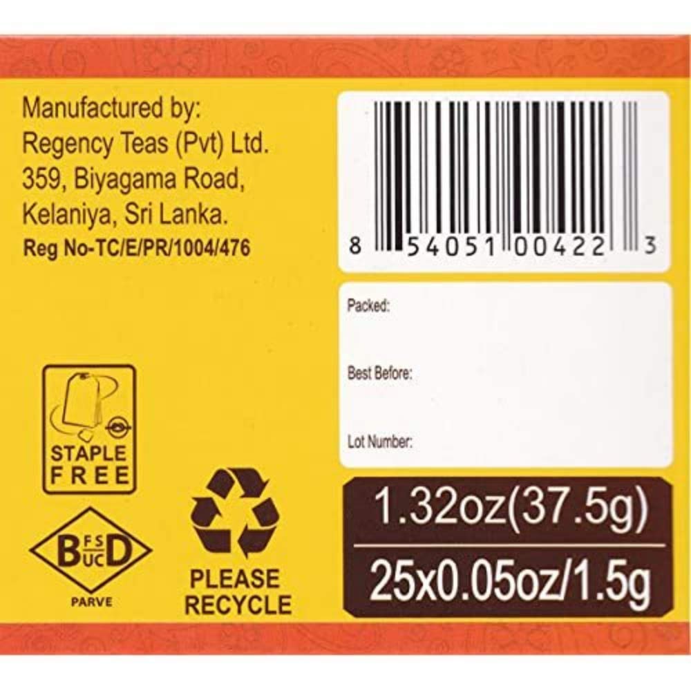 Hyleys sealed freshness tea bag demonstrates preserved aroma.
