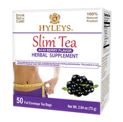 Hyleys Slim Tea acai berry tea bags for convenient daily detox.