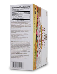 HYLEYS Slim Tea closeup green tea leaves highlighting natural ingredients and aroma.