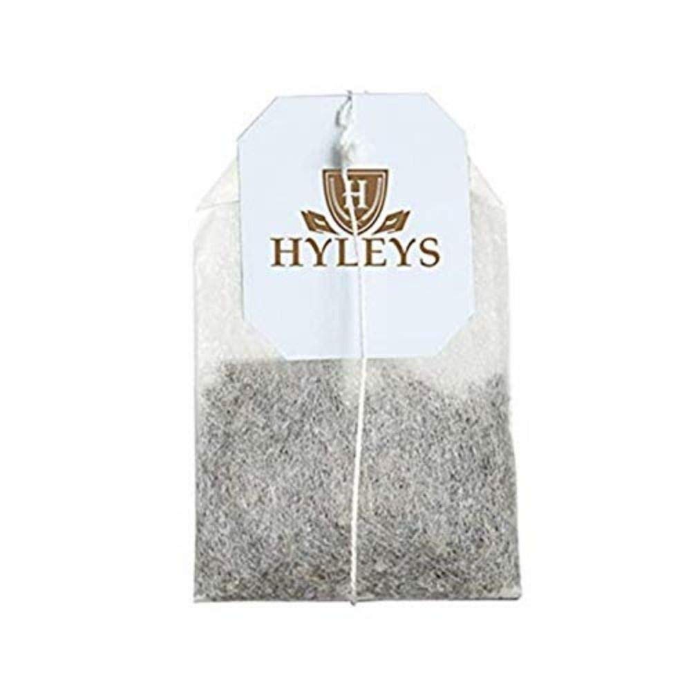 Hyleys tea cup steeping evokes a calming ritual.