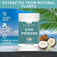 Hznxolrc 6 oz CMC packaging presents a vegan, additive-free option for food production.