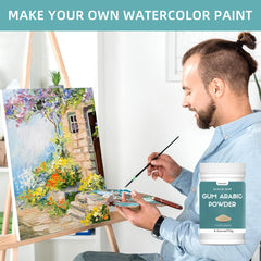 Hznxolrc Gum Arabic powder used as watercolor binder for art
