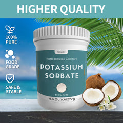 Hznxolrc potassium sorbate measuring spoon for precise addition in recipes.