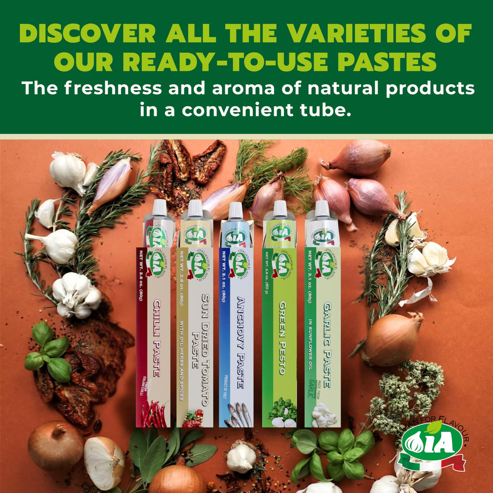 IA sun-dried tomato paste recyclable tube preserves freshness and reduces waste.
