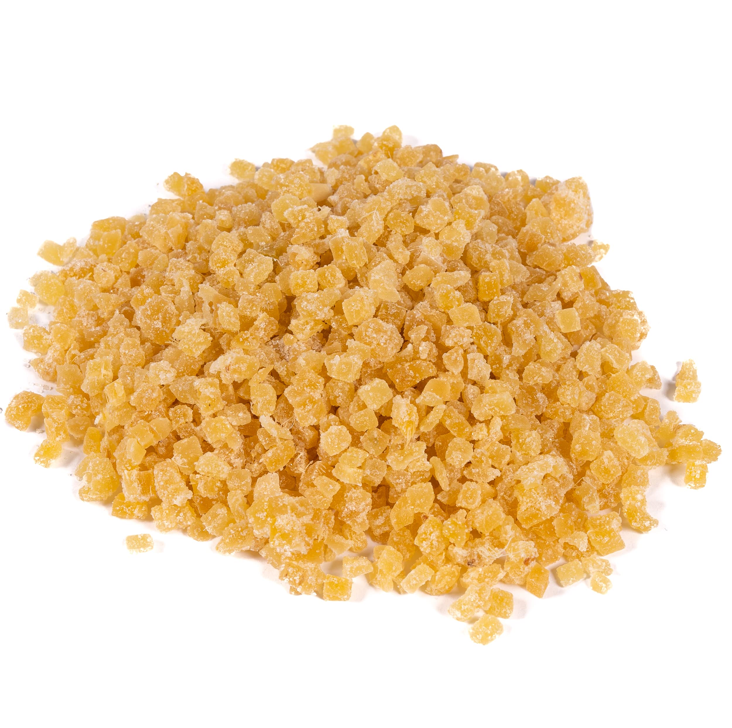 IAN's crystallized ginger pieces great for baking and chewy textures.