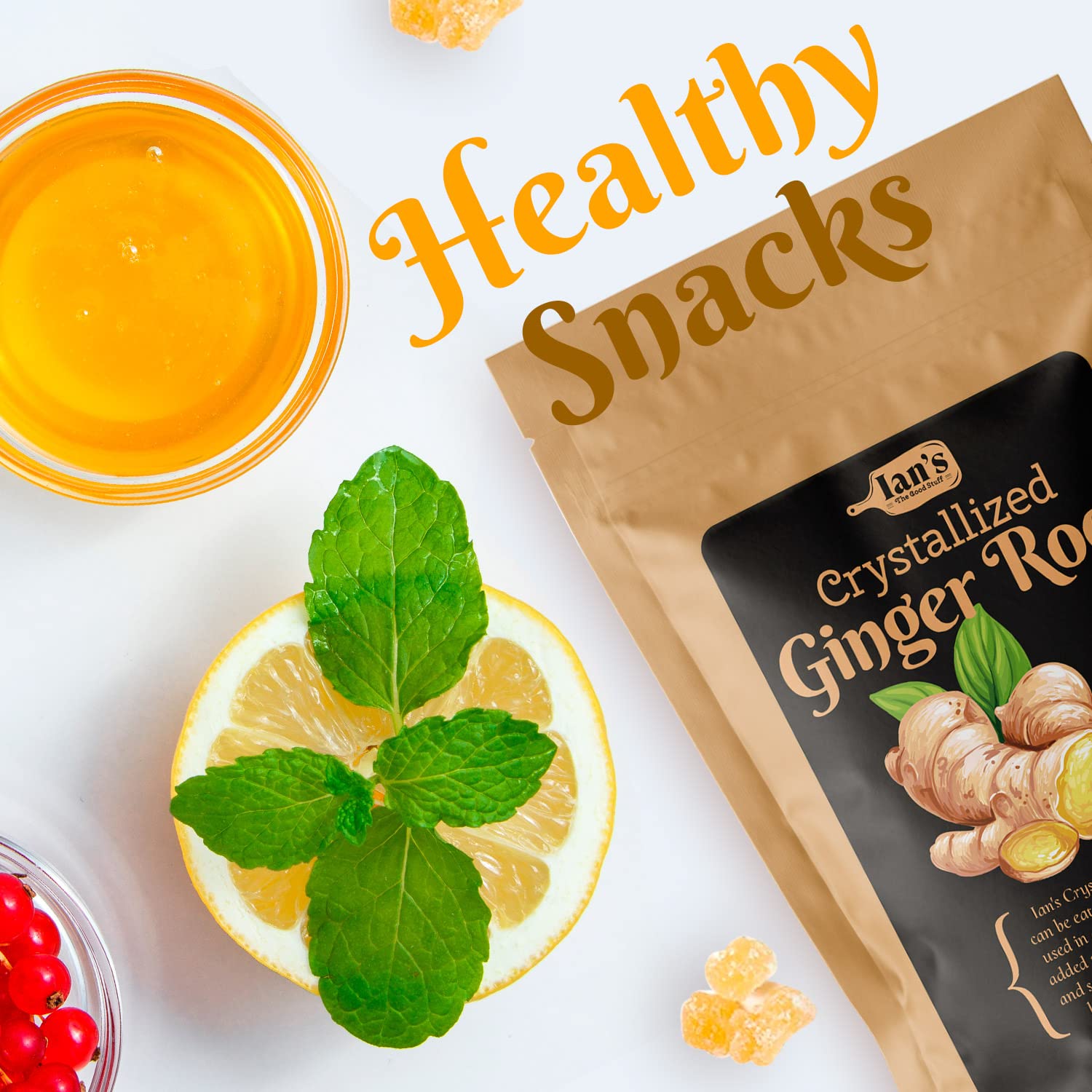 IAN's ginger treats in gift packaging are ideal for gifting.
