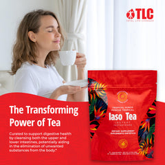 IASO Instant Tea Tropical Punch ingredients label showing natural extracts