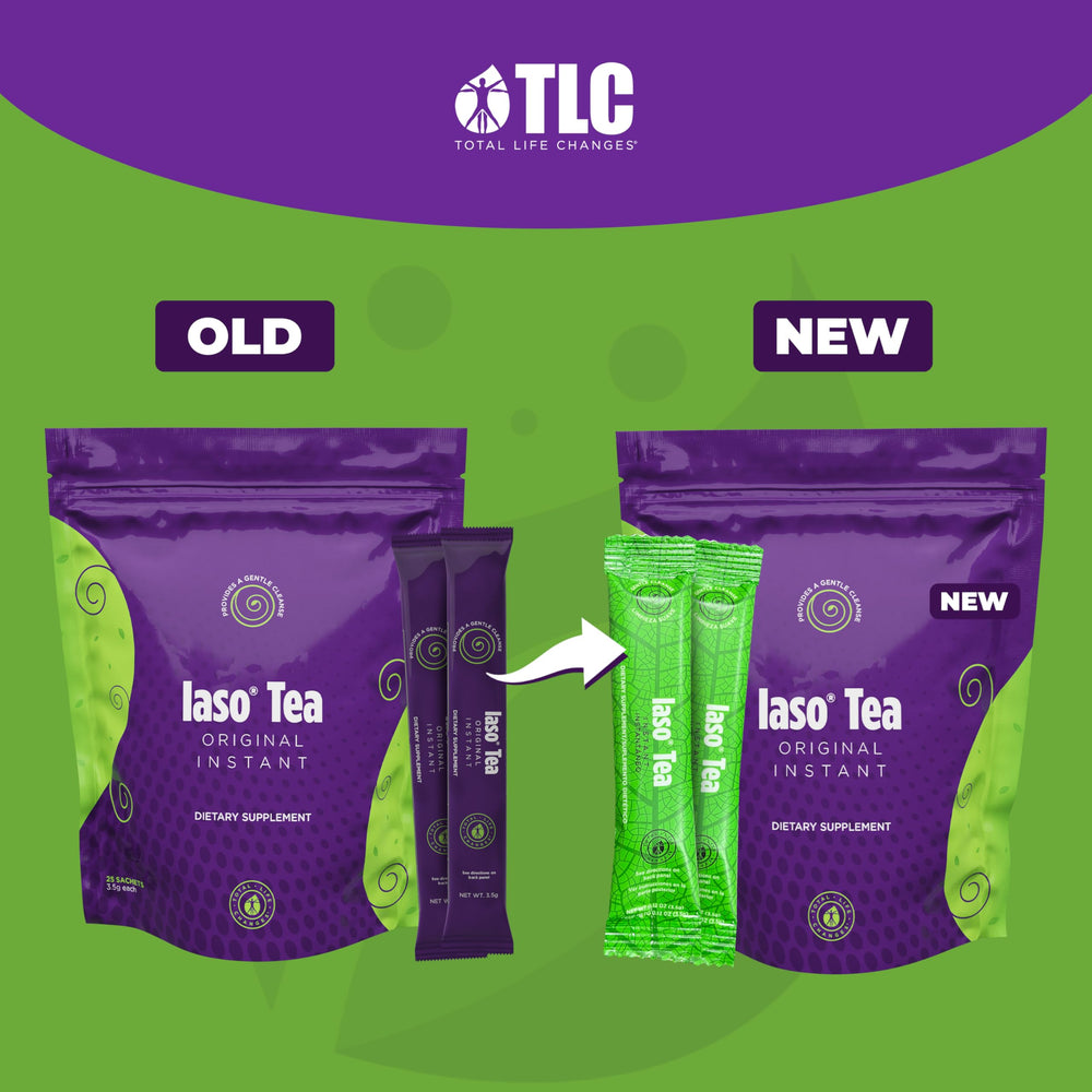IASO Original Tea in a basket signaling simple preparation routine