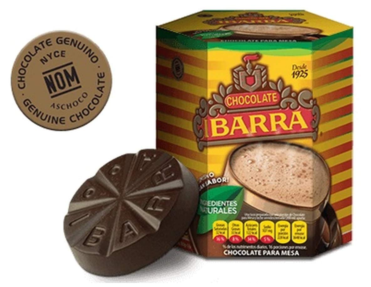 Ibarra Mexican Chocolate tablet, wrapped, ideal for easy portions in recipes
