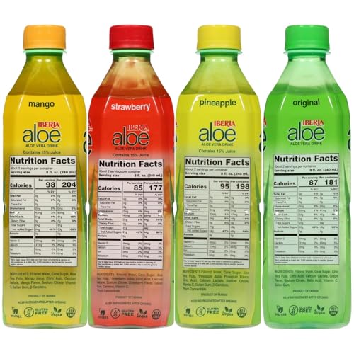 Iberia Aloe Drink Original bottle with pulp, refreshing texture