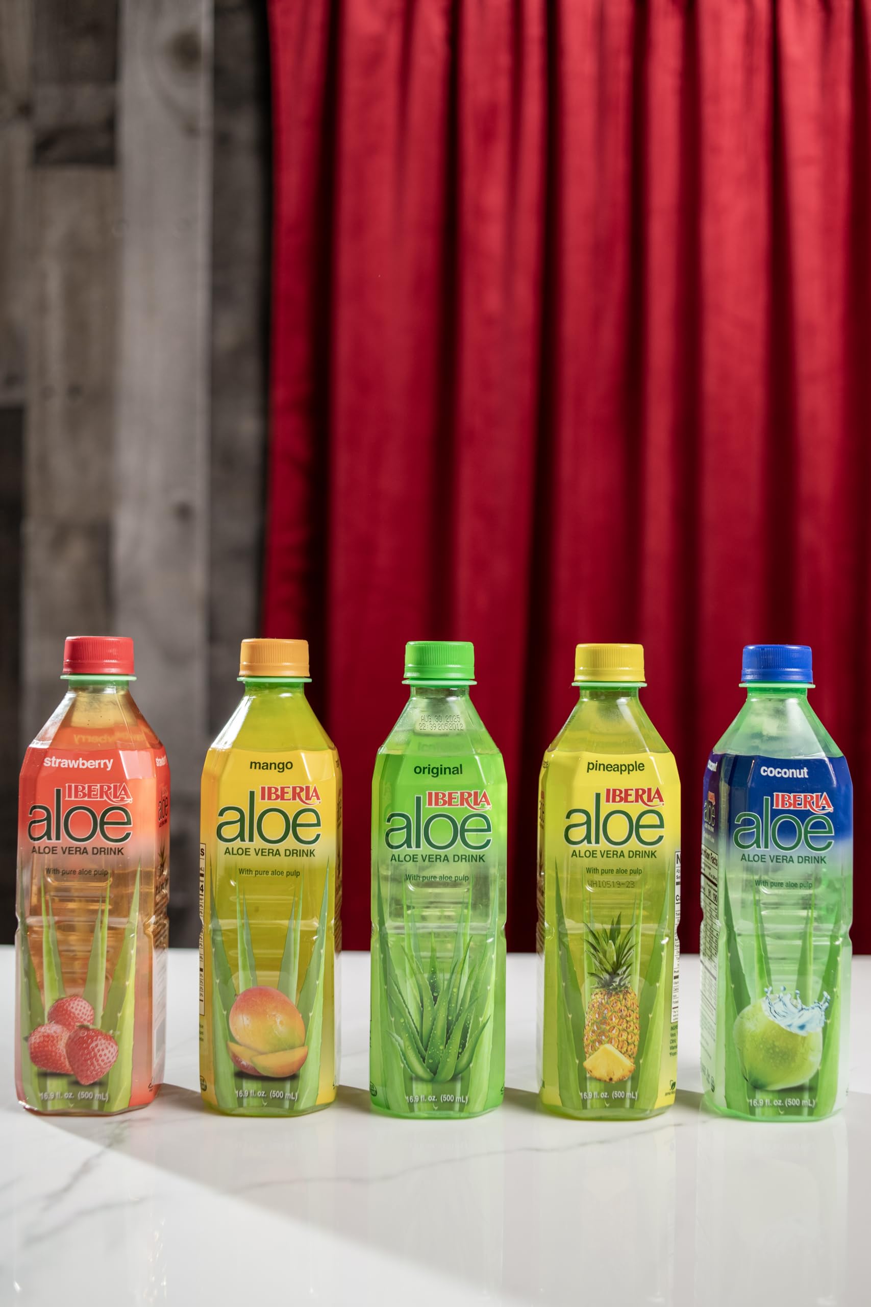Iberia Aloe Drink Strawberry bottle, berry flavor and hydration