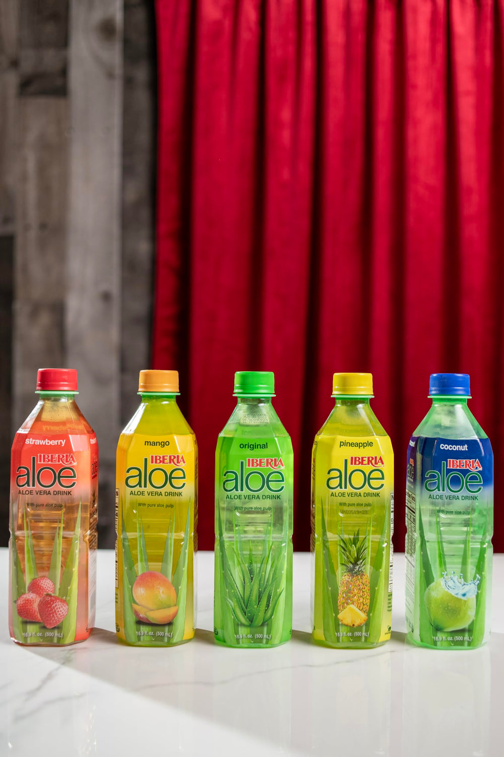 Iberia Aloe Drink Strawberry bottle, berry flavor and hydration