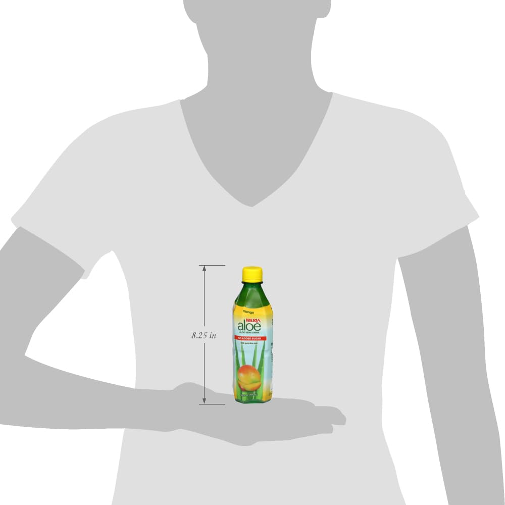 Iberia Aloe Vera Drink with Pulp chilled glass scene invites on-the-go enjoyment.