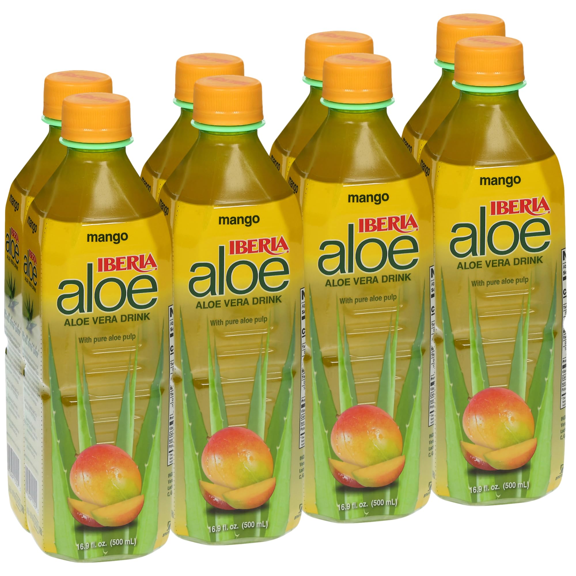 Iberia Aloe Vera Drink with Mango Pulp bottle for refreshing hydration.