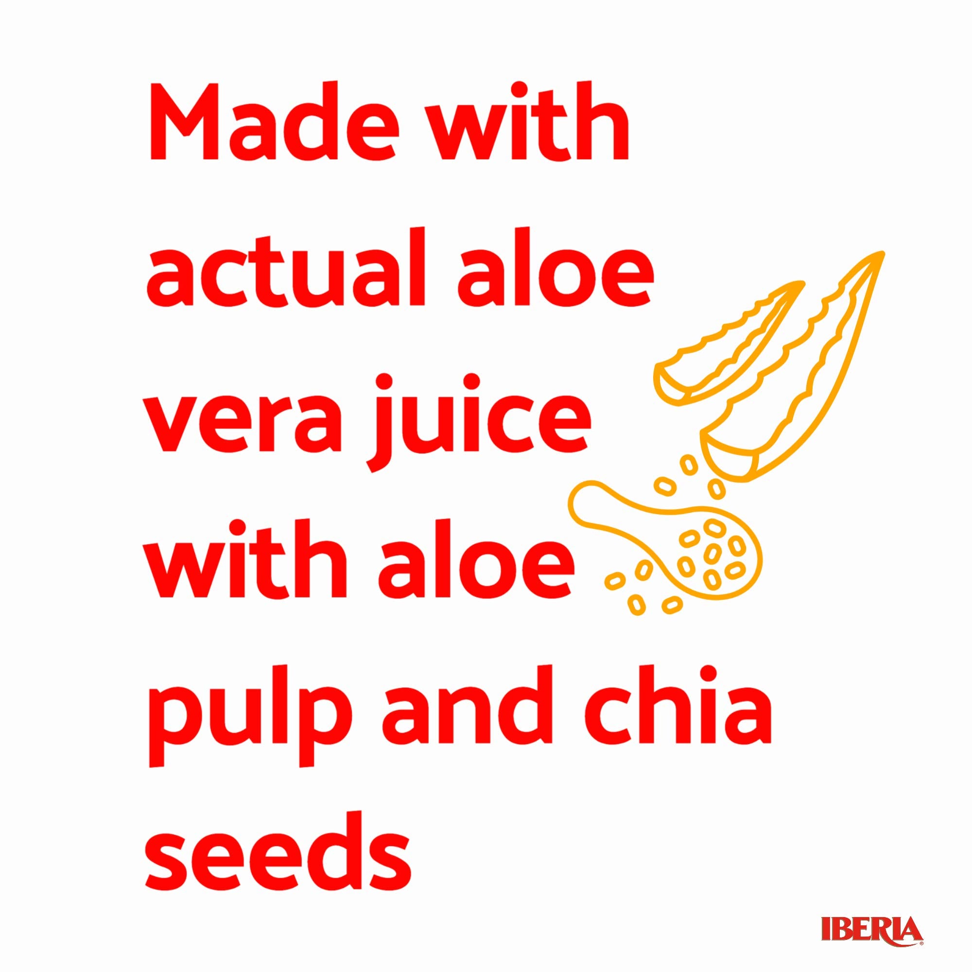 Iberia Aloe Vera Drink on-the-go bottle with resealable cap for easy refreshment