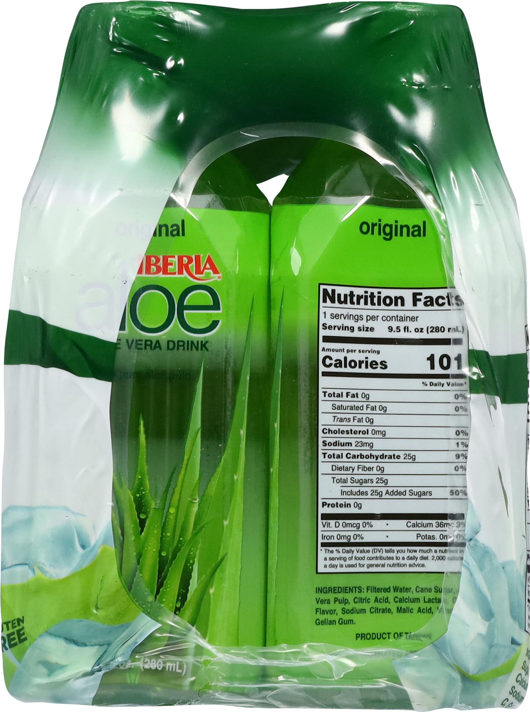 Iberia Aloe Vera Original with visible aloe pulp for texture