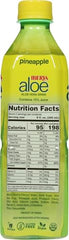 Iberia Aloe Vera pulp closeup bottle highlighting texture and natural ingredients