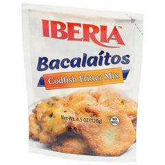 Iberia Bacalaitos plated, served with dipping sauces for diverse flavors.