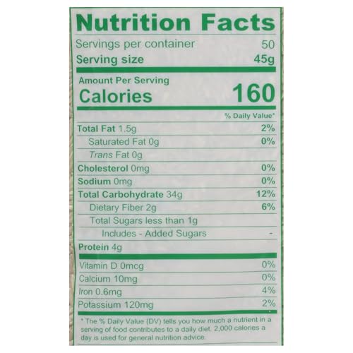 Gluten-free and non-GMO Iberia Brown Jasmine Rice packaging close-up.