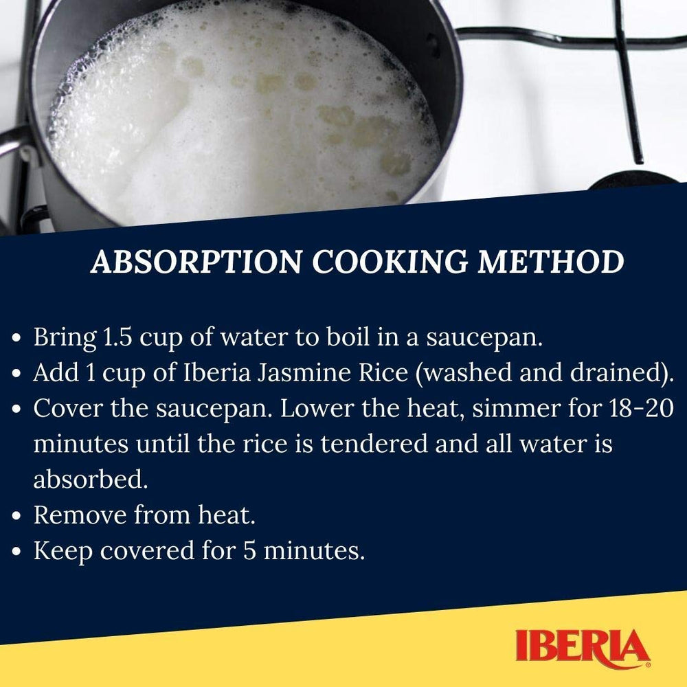 Aroma rises as Iberia Brown Jasmine Rice steams.