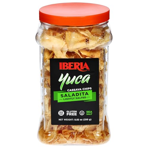 Iberia Cassava Chips real cassava ingredient evokes wholesome, fiber-rich snacking.