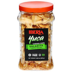 Iberia Cassava Chips real cassava ingredient evokes wholesome, fiber-rich snacking.