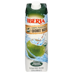 Pack of Iberia coconut water bottles ready for sharing with family.