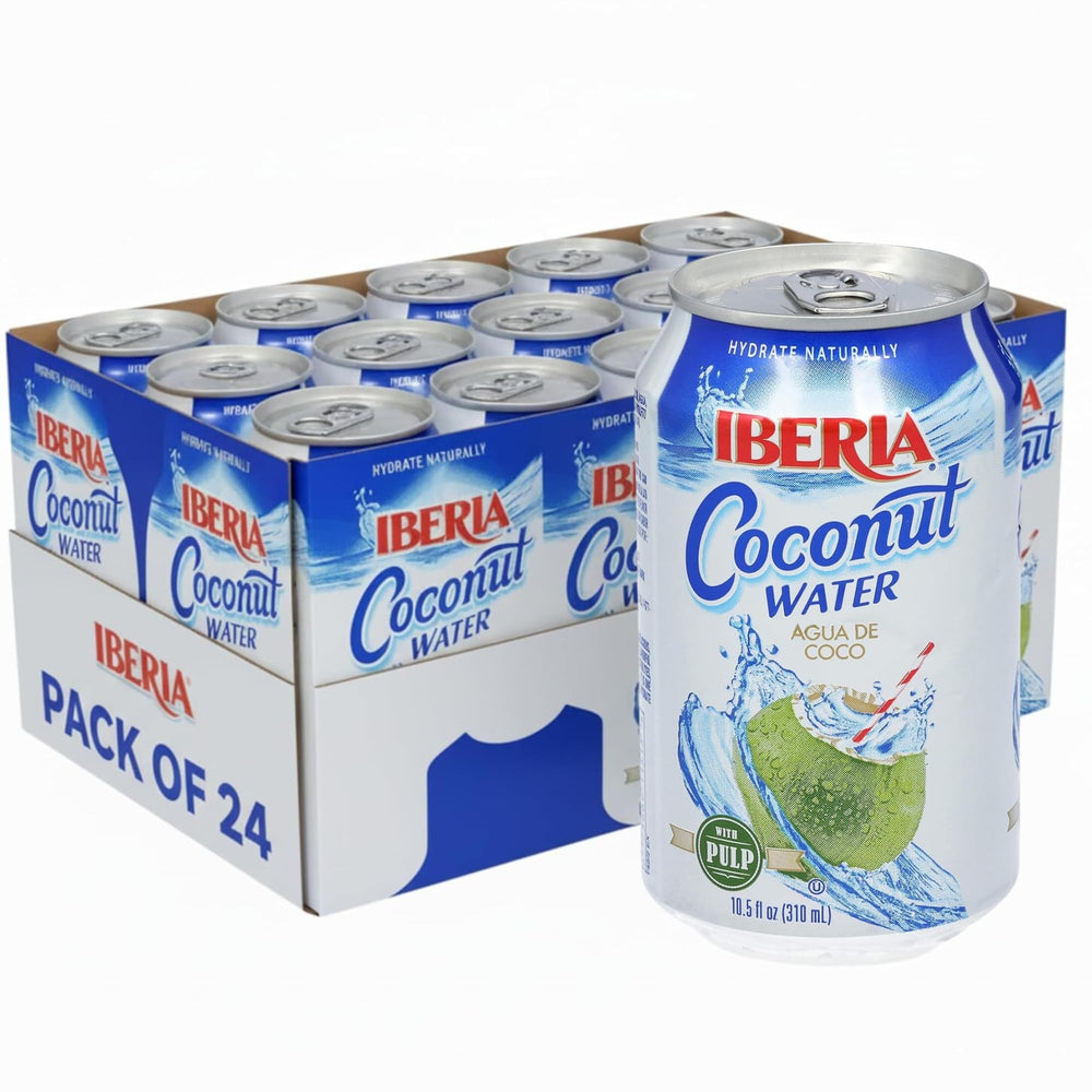 Iberia coconut water with pulp bottle for on-the-go hydration