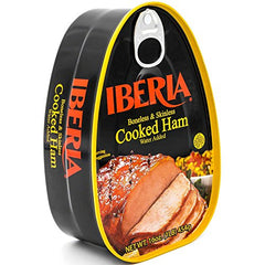 Iberia boneless ham ready to heat, perfect for easy weeknight dinners.